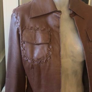 BEBE brown genuine leather